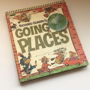 Richard Scarry's Going Places Golden Books Look and Learn Library (1971)